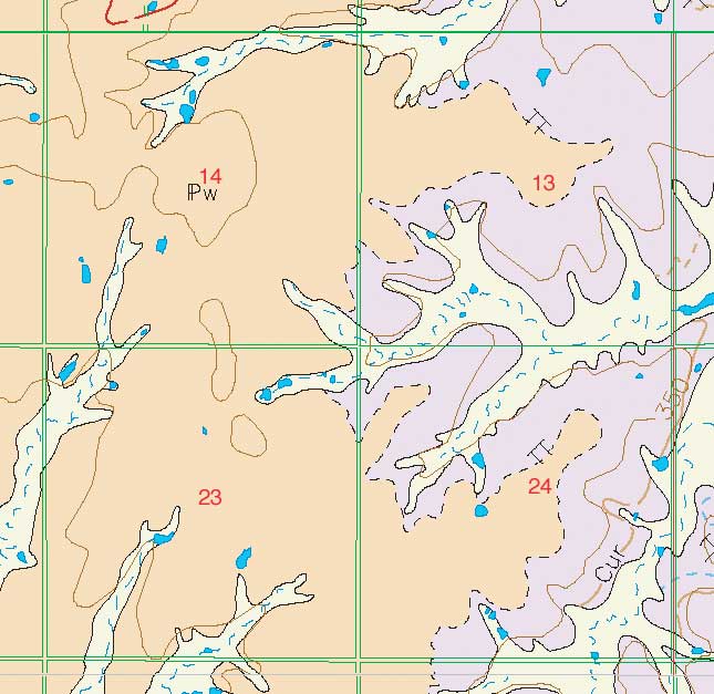 small geologic map