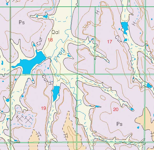 small geologic map