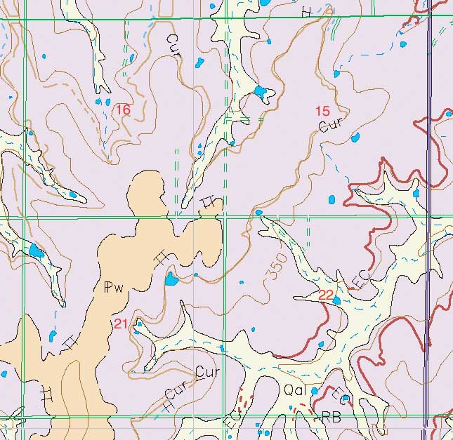 small geologic map