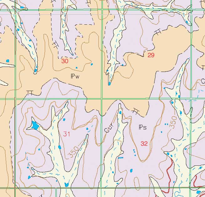 small geologic map