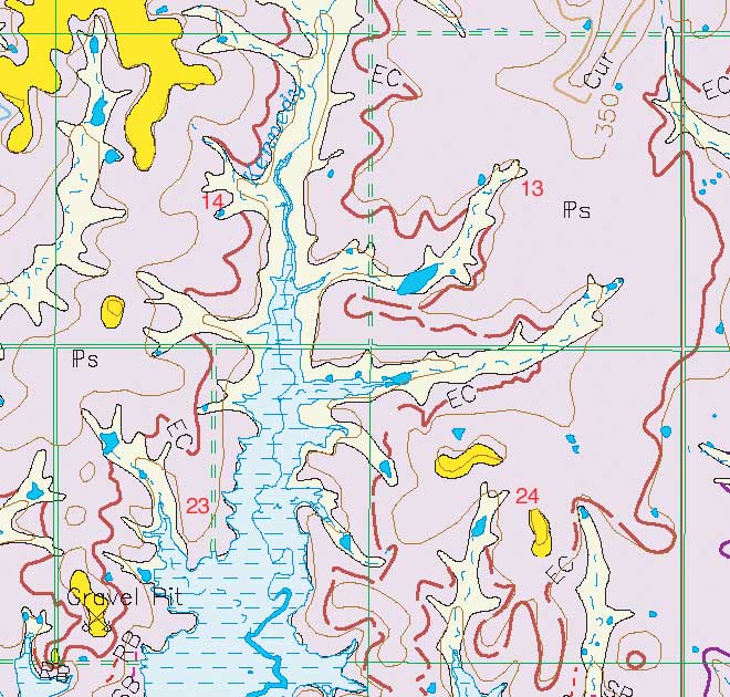 small geologic map