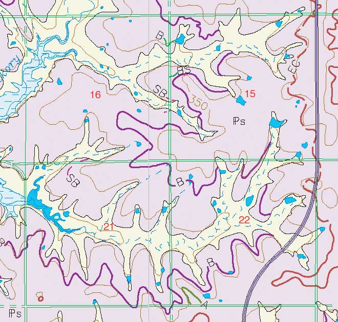 small geologic map