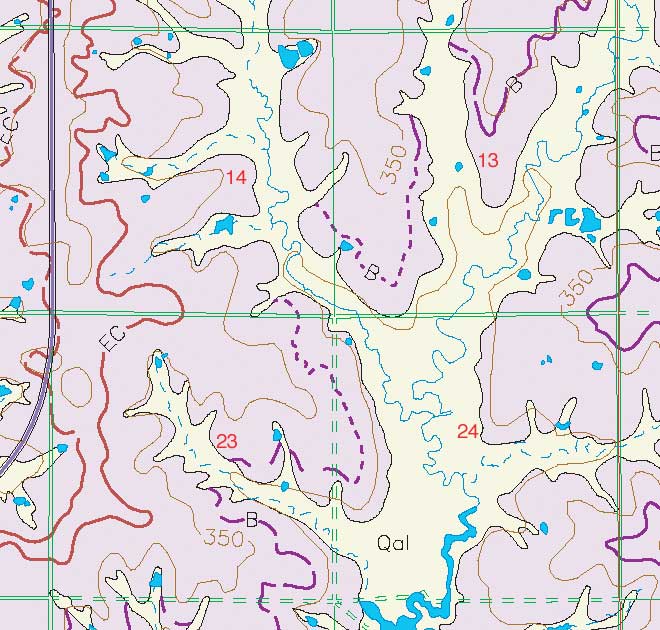 small geologic map