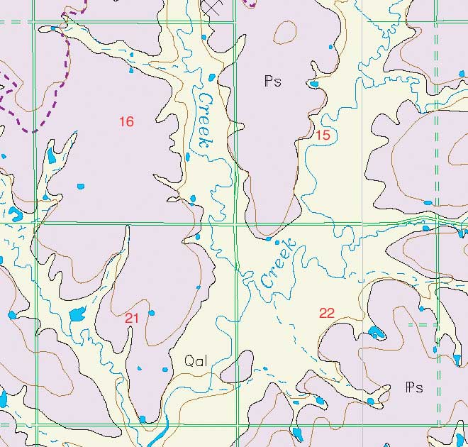 small geologic map