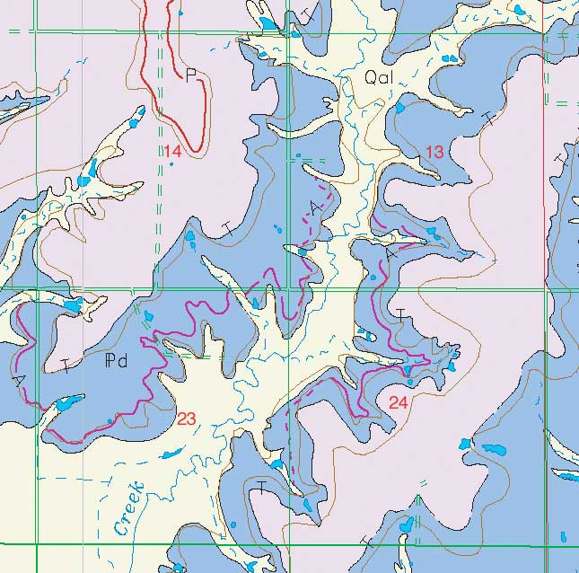 small geologic map