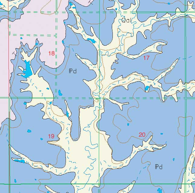 small geologic map