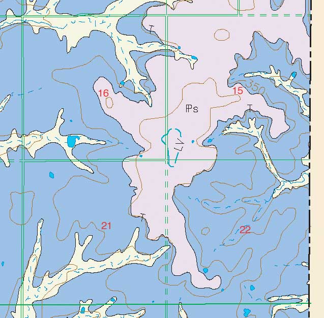 small geologic map