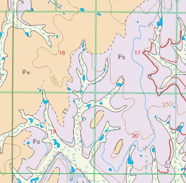 small geologic map