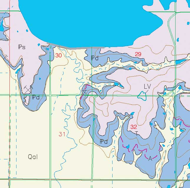 small geologic map