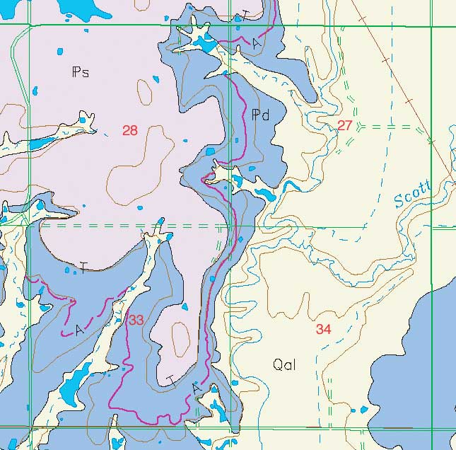 small geologic map