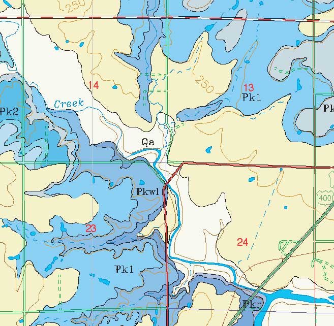 small geologic map