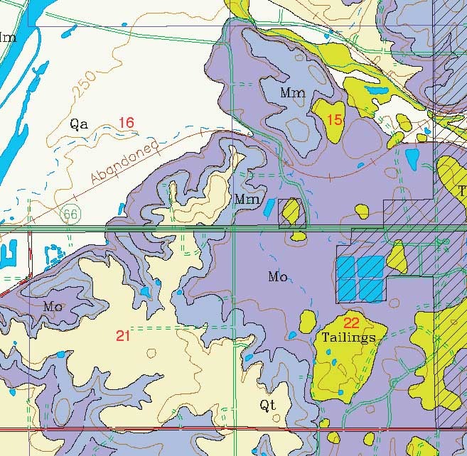 small geologic map