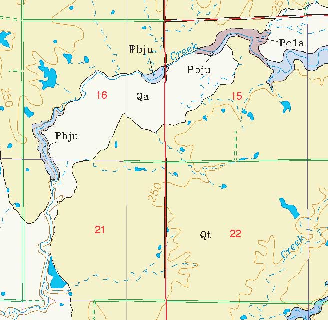 small geologic map