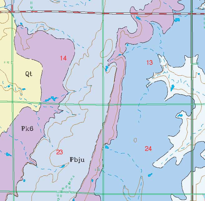 small geologic map