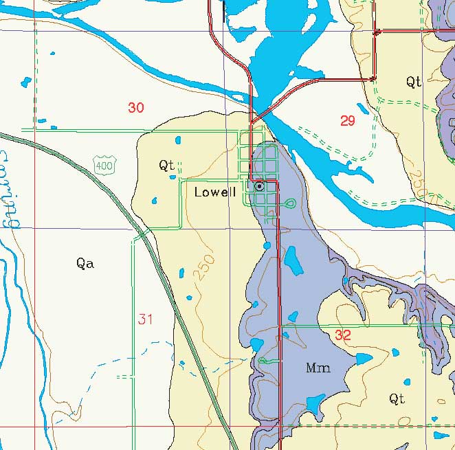 small geologic map