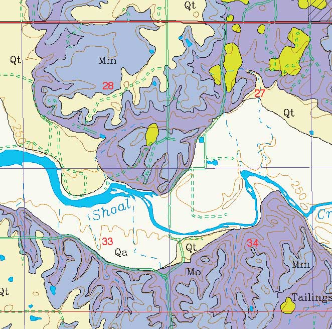 small geologic map