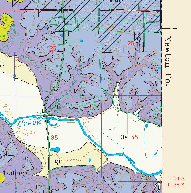 small geologic map