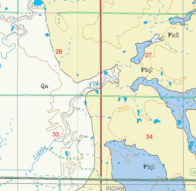 small geologic map