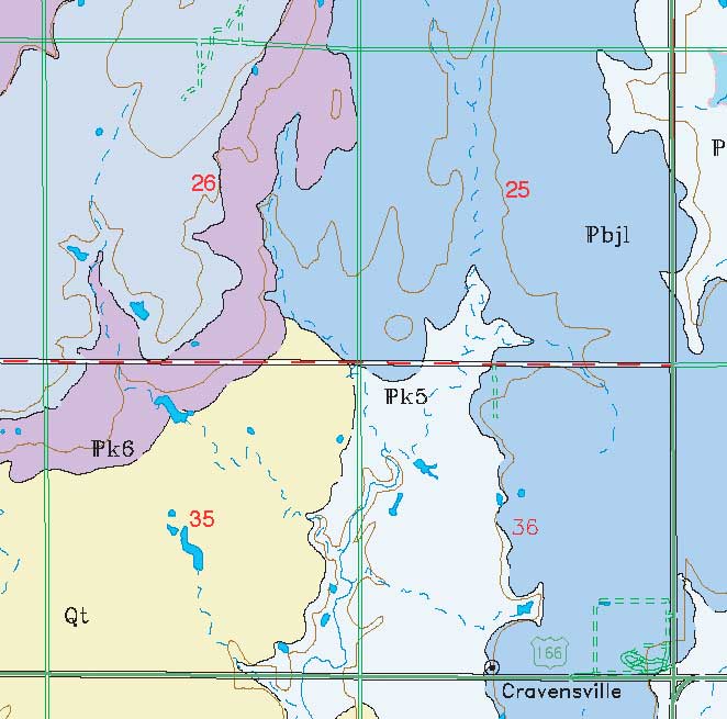 small geologic map