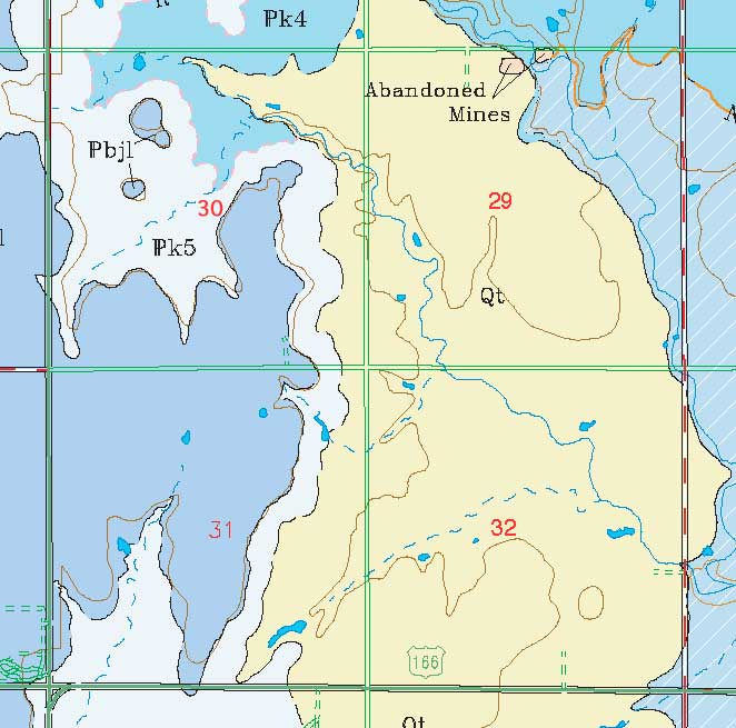 small geologic map