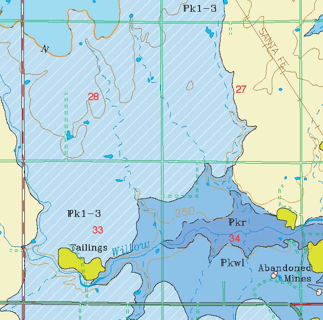 small geologic map