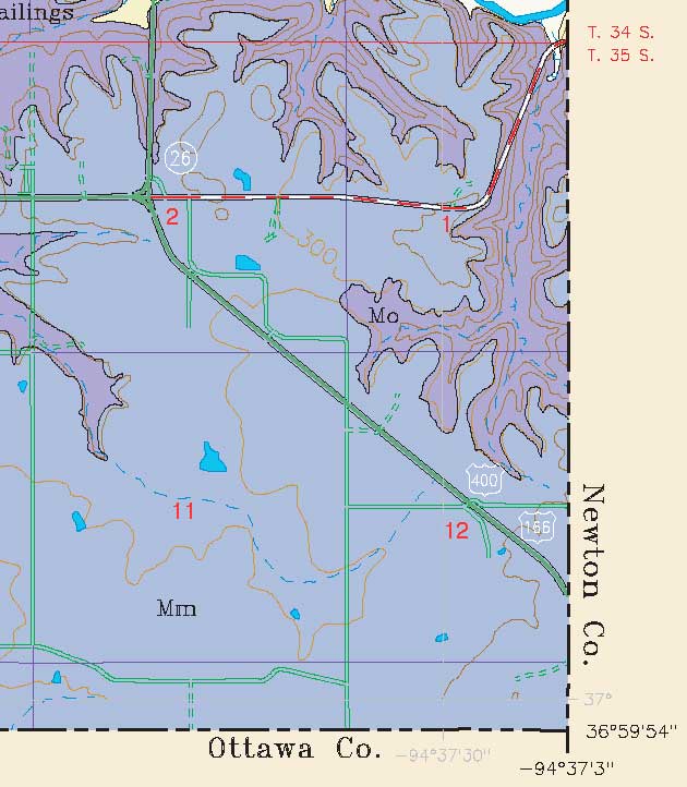 small geologic map