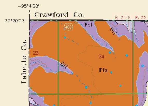 small geologic map