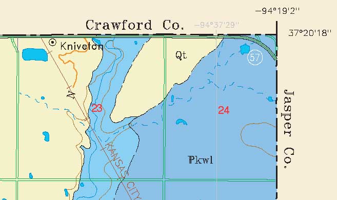 small geologic map