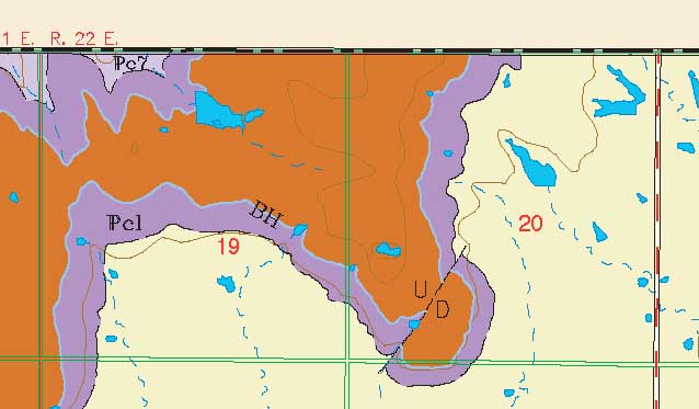 small geologic map