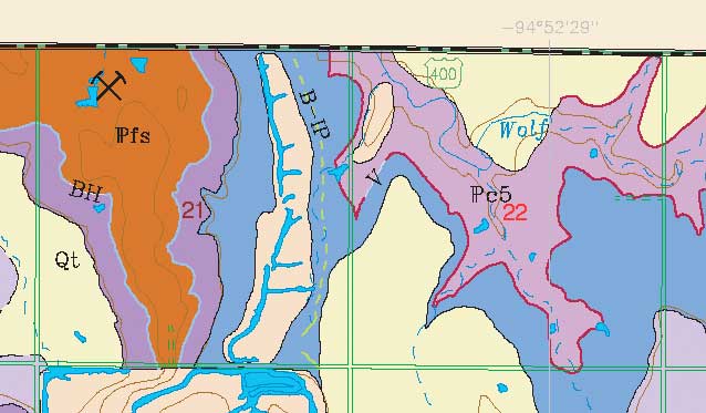 small geologic map