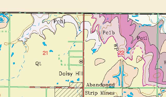 small geologic map