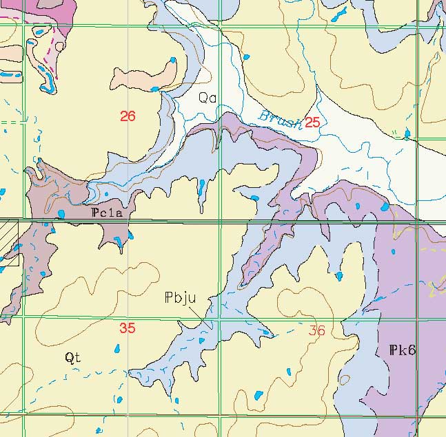 small geologic map
