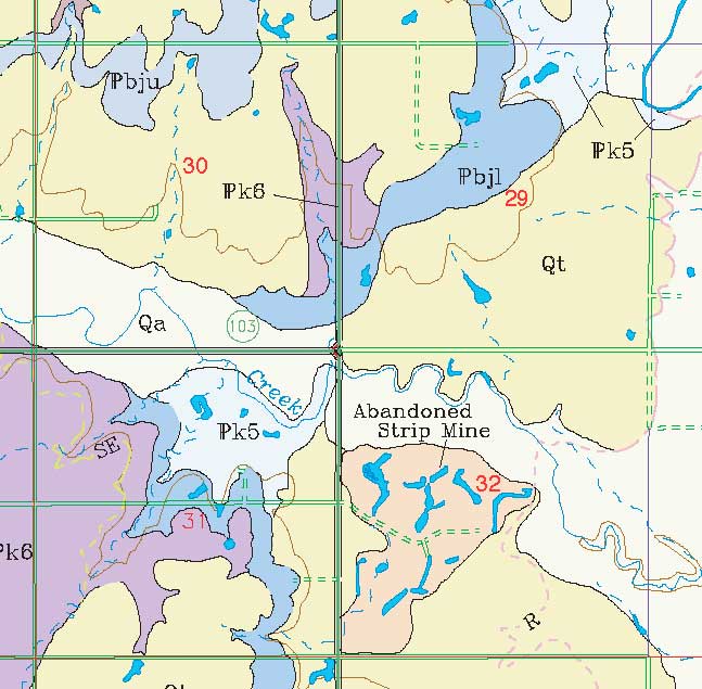 small geologic map