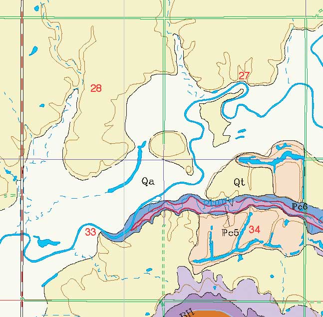 small geologic map