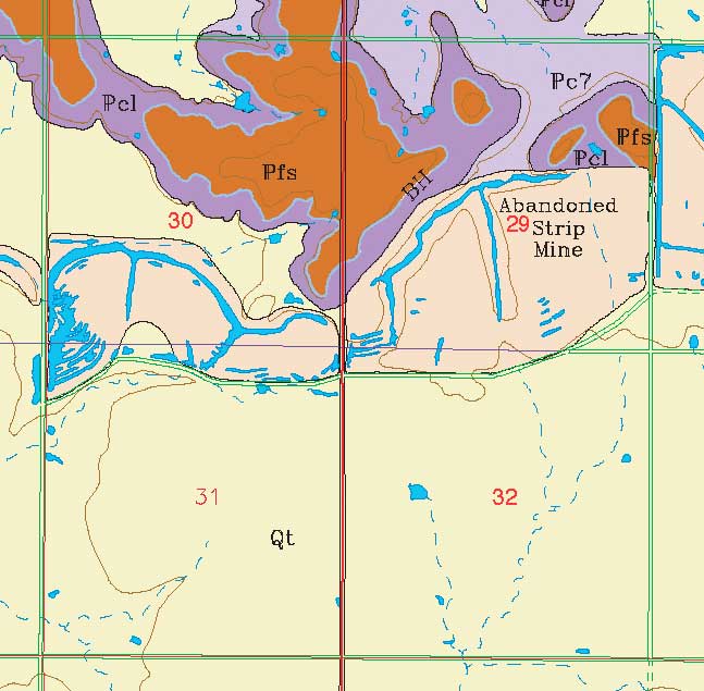 small geologic map