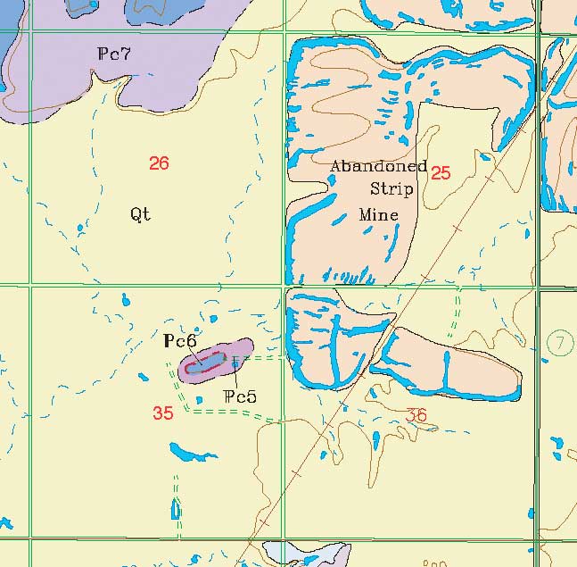 small geologic map