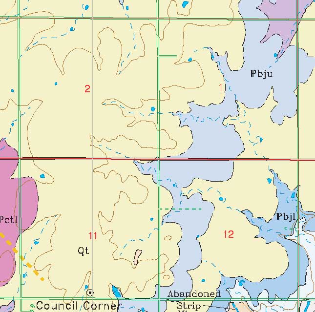 small geologic map