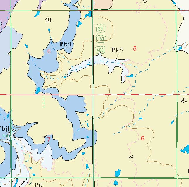 small geologic map