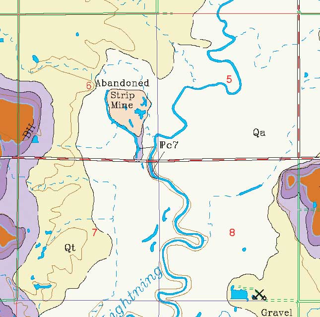 small geologic map