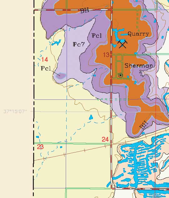 small geologic map