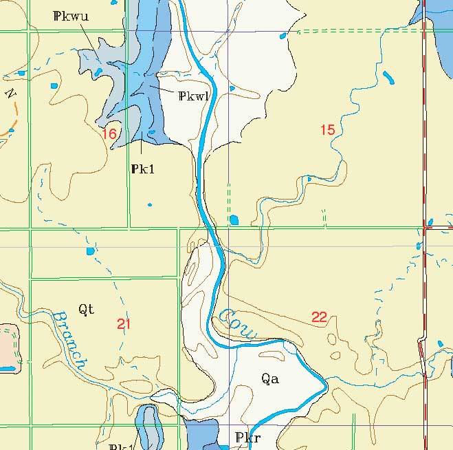 small geologic map