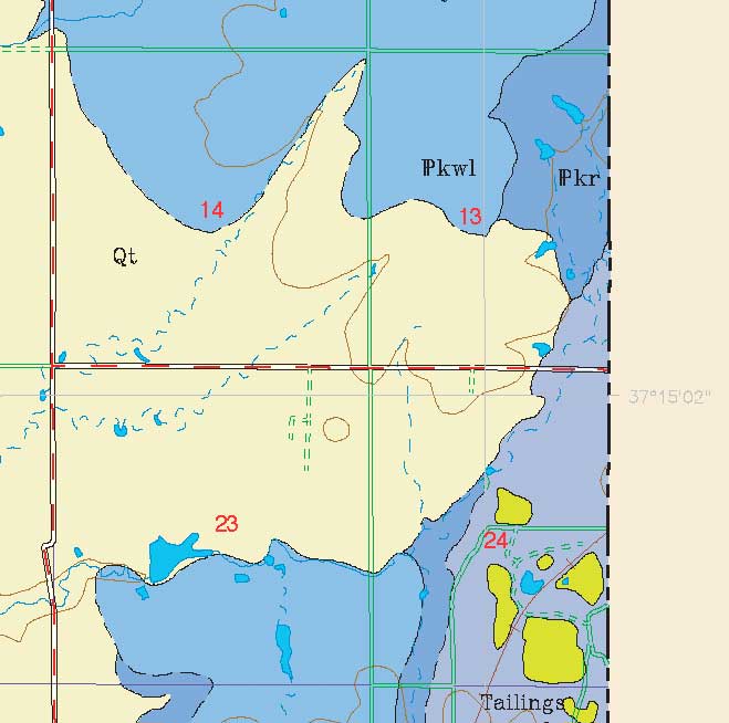 small geologic map