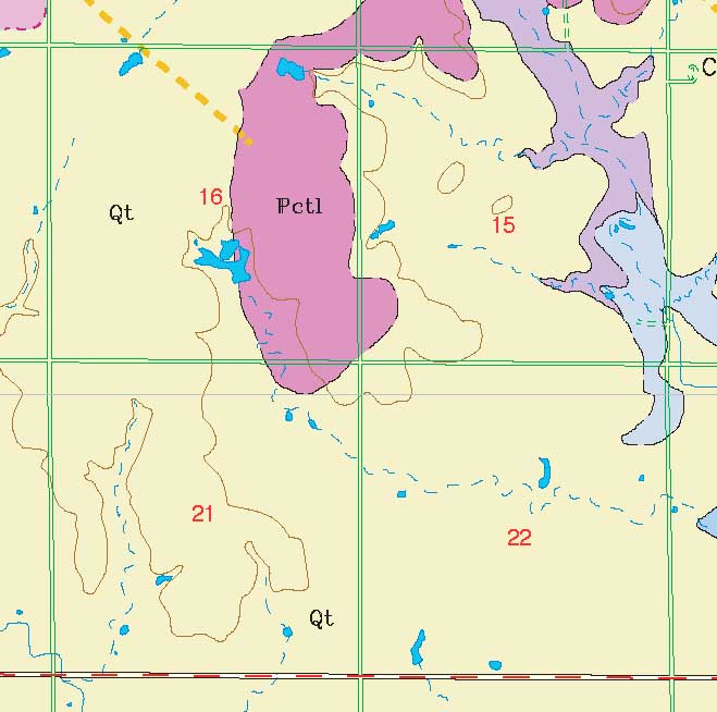 small geologic map