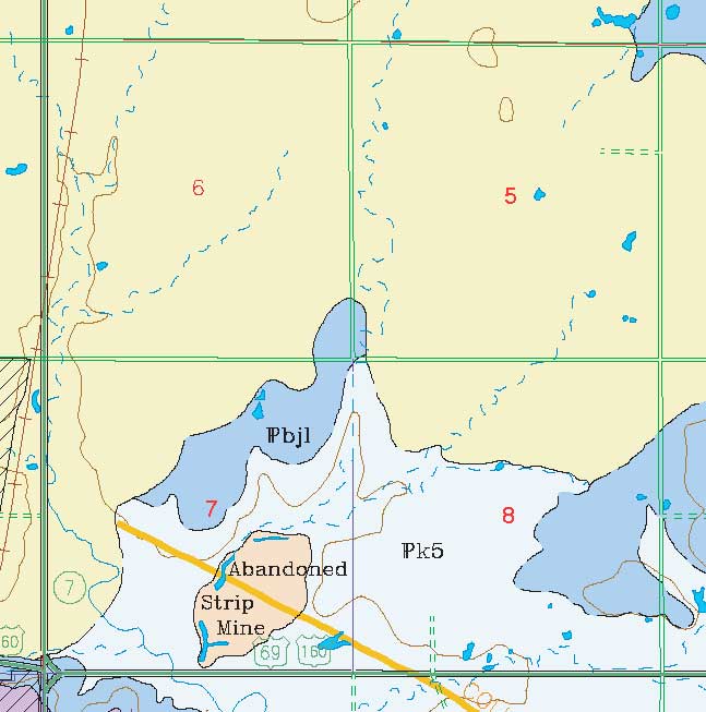 small geologic map