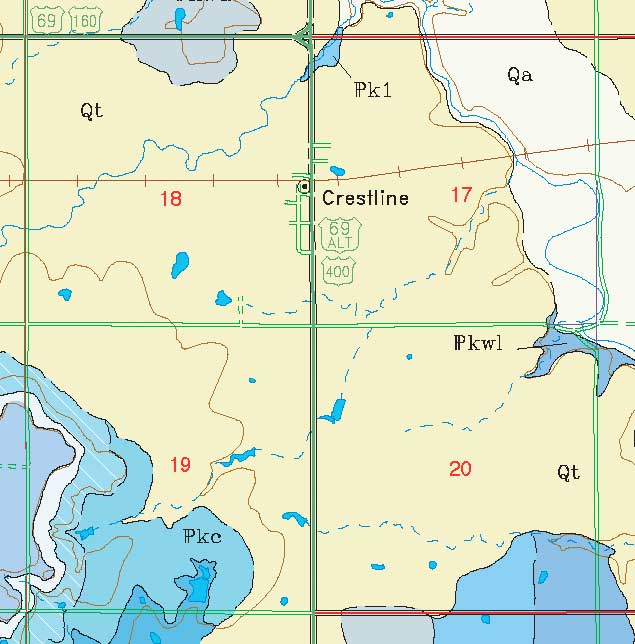 small geologic map