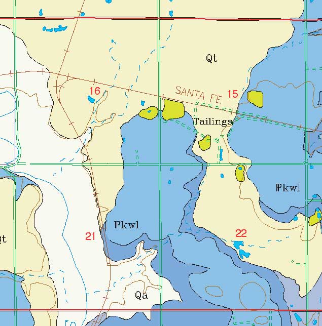 small geologic map