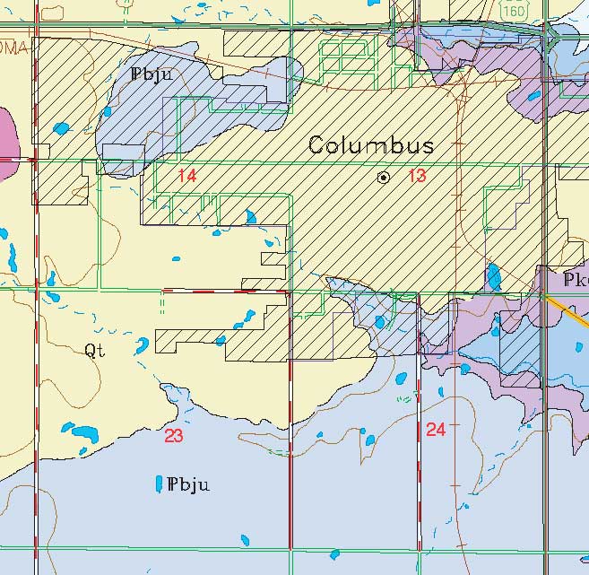 small geologic map