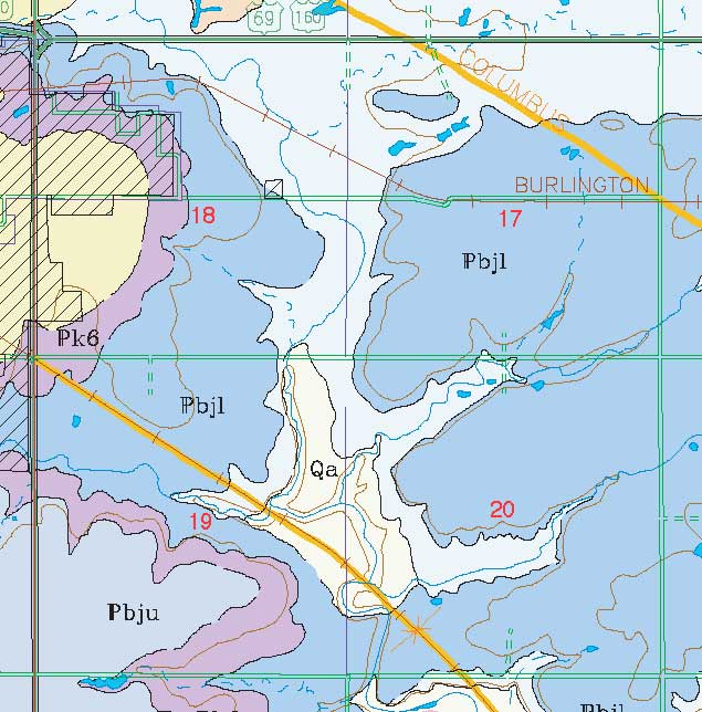 small geologic map