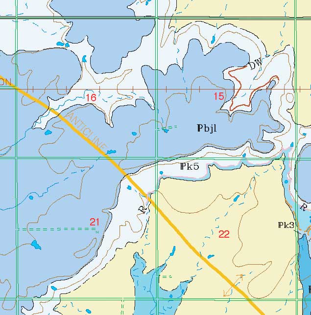 small geologic map