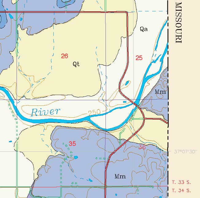 small geologic map